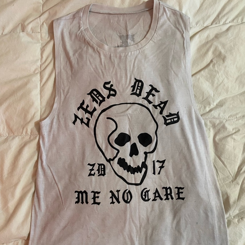 Zeds Dead Me No Care Skull Tank-Top Tee